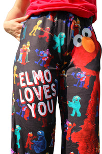 Thumbnail for Sesame Street Elmo pants on model close up front view