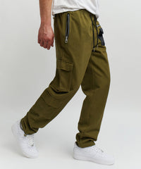 Thumbnail for Heaven Woven Cargo Pant - Olive Green