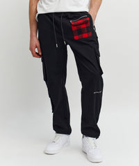 Thumbnail for Heaven Woven Cargo Pant - Black