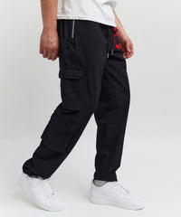 Thumbnail for Heaven Woven Cargo Pant - Black