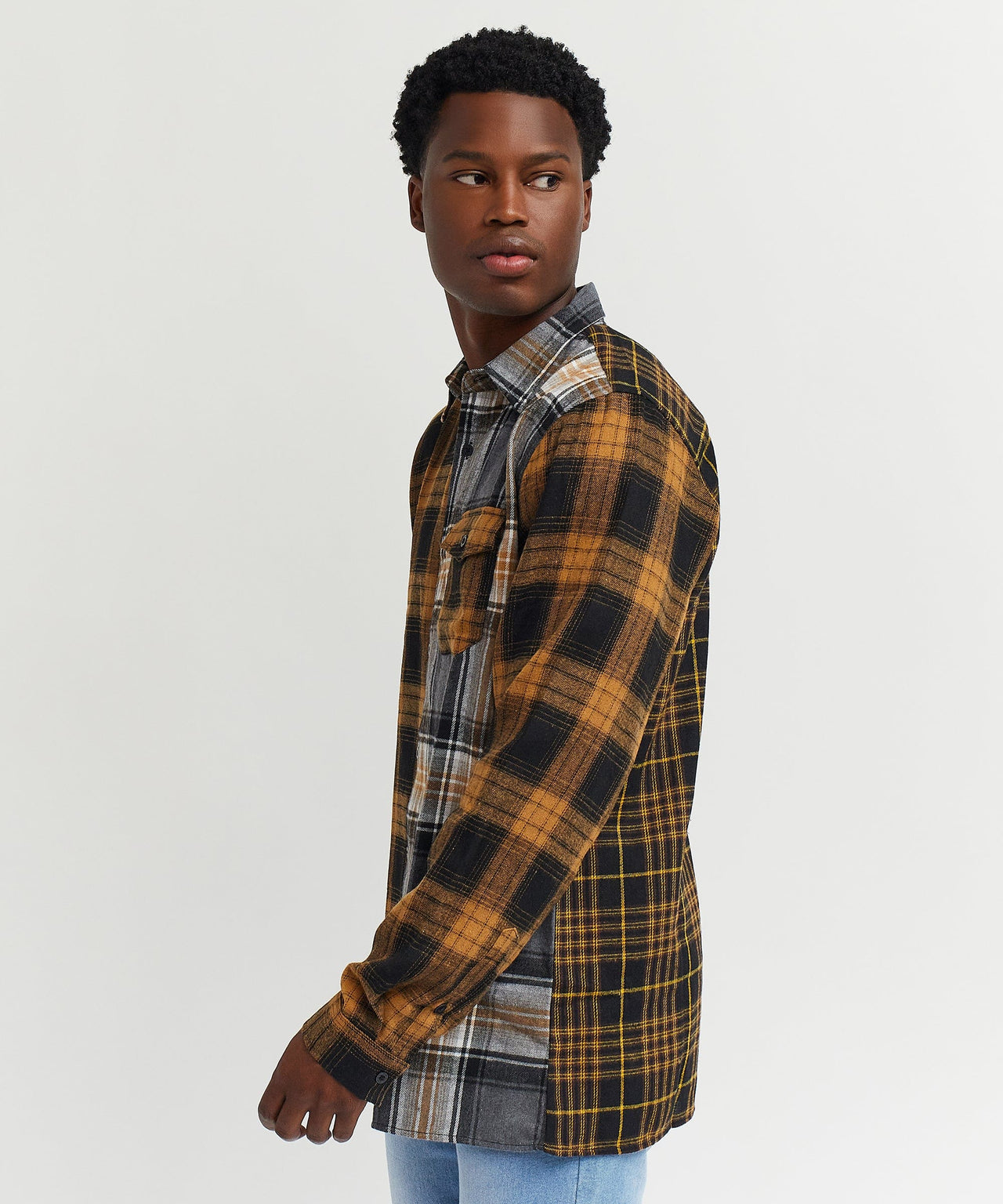 Split Flannel Shirt