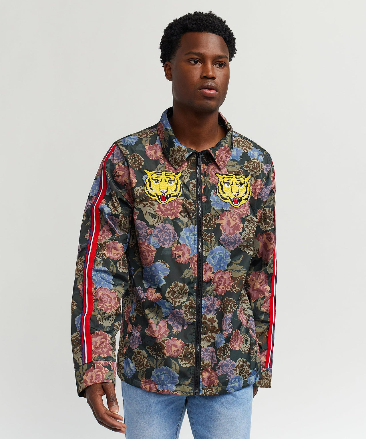 Fearless Tape Trim Nylon Jacket
