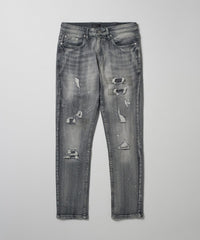Thumbnail for Skinny Fit Denim Pant - Light Blue 1