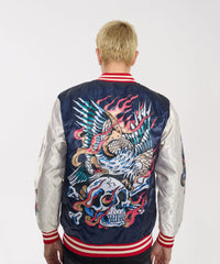 Thumbnail for Iconic Bomber Jacket - Navy
