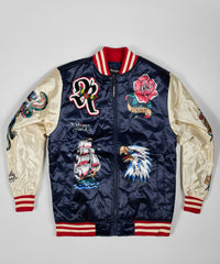 Thumbnail for Iconic Bomber Jacket - Navy