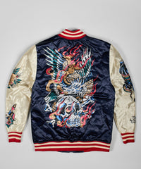 Thumbnail for Iconic Bomber Jacket - Navy