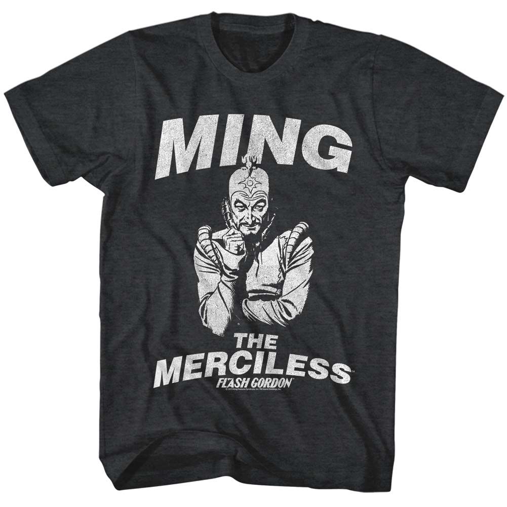 FLASH GORDON-MERCILESS-BLACK HEATHER ADULT S/S TSHIRT