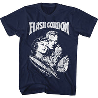 Thumbnail for FLASH GORDON-GORDON-NAVY ADULT S/S TSHIRT