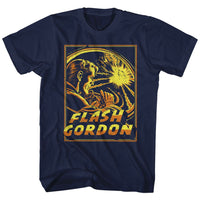 Thumbnail for FLASH GORDON-SPACE EXPLOSION-NAVY ADULT S/S TSHIRT