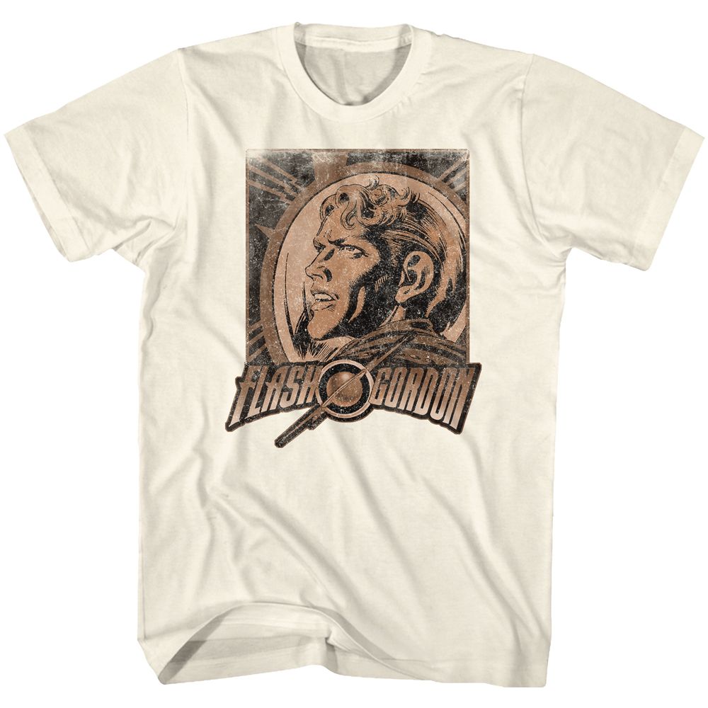 FLASH GORDON-SHOCKING-NATURAL ADULT S/S TSHIRT