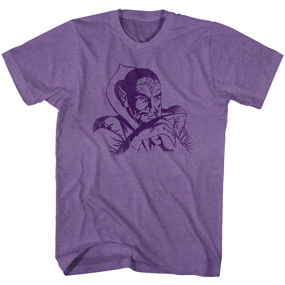 FLASH GORDON-MING-PURPLE HEATHER ADULT S/S TSHIRT
