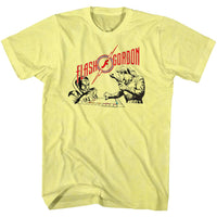 Thumbnail for FLASH GORDON-MONOPOLY PAWNAGE-YELLOW HEATHER ADULT S/S TSHIRT