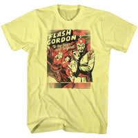 Thumbnail for FLASH GORDON-TO THE STARS-YELLOW HEATHER ADULT S/S TSHIRT