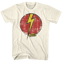 Thumbnail for FLASH GORDON-FLASH BOLT-NATURAL ADULT S/S TSHIRT