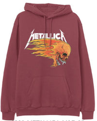 Thumbnail for METALLICA - FLAMING SKULL HOODY