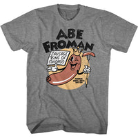Thumbnail for FERRIS BEULLERS DAY OFF-ABE FROMAN-GRAPHITE HEATHER ADULT S/S TSHIRT
