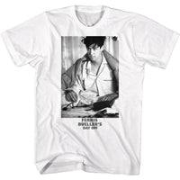 Thumbnail for FERRIS BEULLERS DAY OFF-PJS-WHITE ADULT S/S TSHIRT