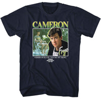 Thumbnail for FERRIS BEULLERS DAY OFF-FBDO CAMERON FRYE-NAVY ADULT S/S TSHIRT