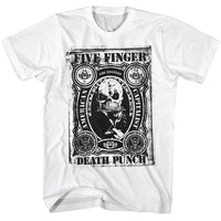 Thumbnail for FFDP-FIVE FINGER DEATH PUNCH AMERICAN CAPITALIST-WHITE ADULT S/S TSHIRT