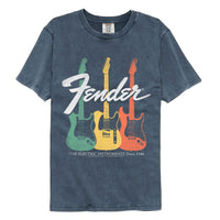 Thumbnail for FENDER-FENDER ELECTRIC INSTRUMENTS-DENIM ADULT S/S COMFORT COLOR TSHIRT