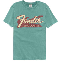 Thumbnail for FENDER-FENDER STRAT-SEAFOAM ADULT S/S COMFORT COLOR TSHIRT