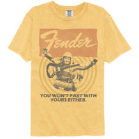Thumbnail for FENDER-FENDER SKY DIVING-MUSTARD ADULT S/S COMFORT COLOR TSHIRT