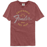 Thumbnail for FENDER-FENDER CALIFORNIA 1946-BRICK ADULT S/S COMFORT COLOR TSHIRT
