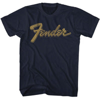 Thumbnail for FENDER-FENDER WORN LOGO-NAVY ADULT S/S TSHIRT