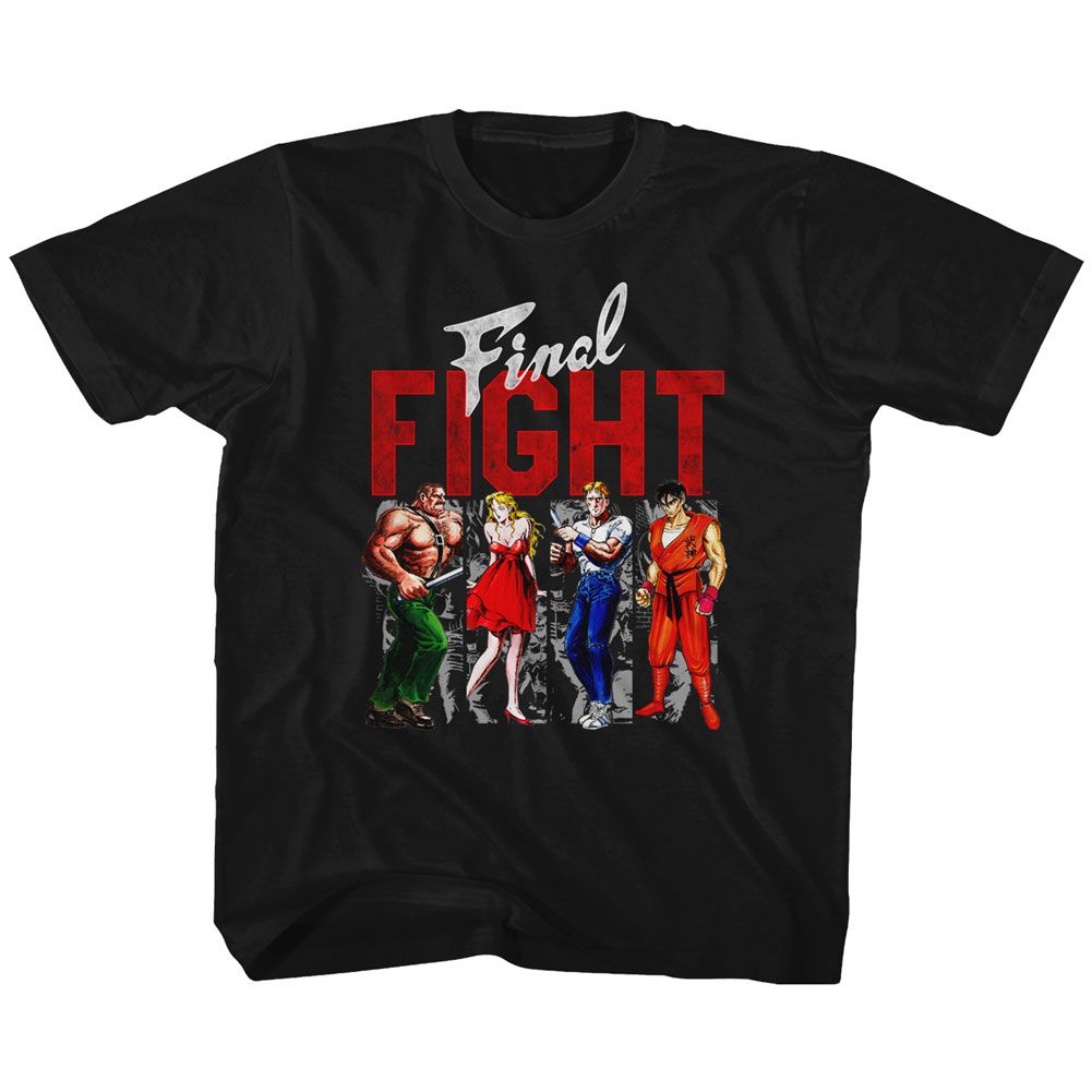 FINAL FIGHT-PANELS-BLACK TODDLER S/S TSHIRT