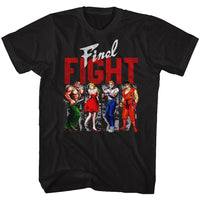 Thumbnail for FINAL FIGHT-PANELS-BLACK ADULT S/S TSHIRT