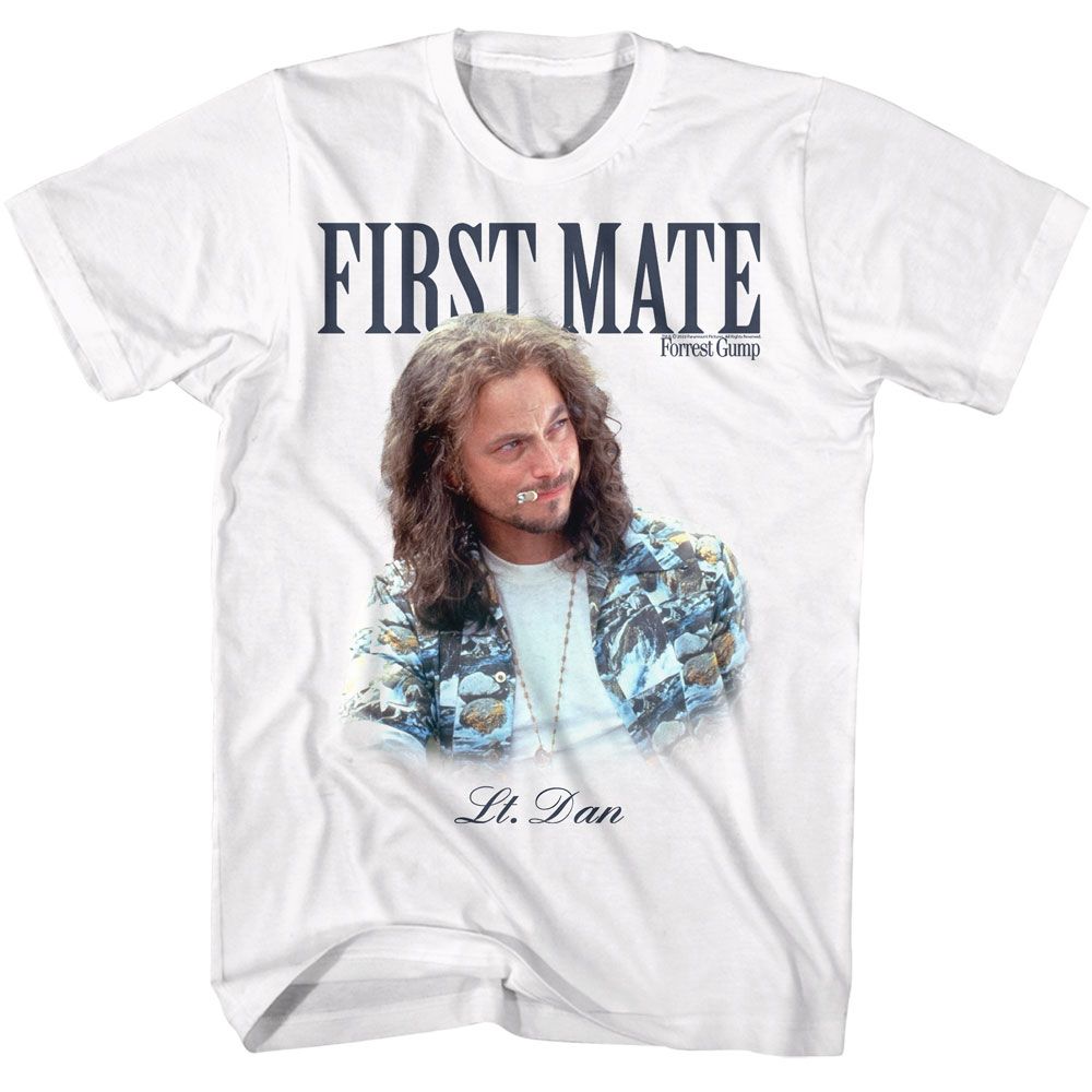 FORREST GUMP-FORREST GUMP FIRST MATE-WHITE ADULT S/S TSHIRT