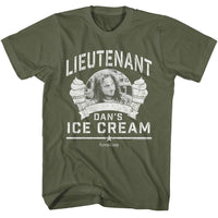 Thumbnail for FORREST GUMP-FORREST GUMP LT DAN ICE CREAM-MILITARY GREEN ADULT S/S TSHIRT