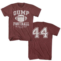 Thumbnail for FORREST GUMP-FORREST GUMP FOOTBALL-VINTAGE MAROON HEATHER ADULT S/S TSHIRT