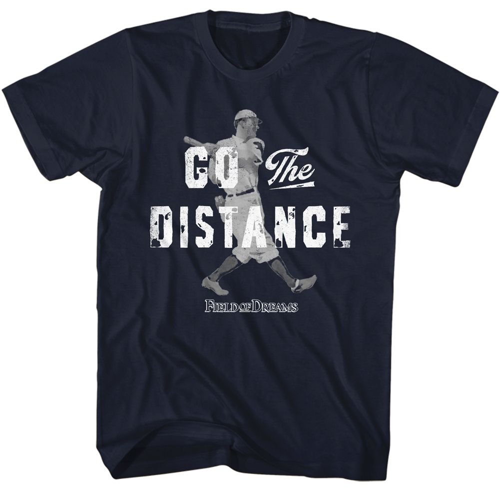 FIELD OF DREAMS-FIELD OF DREAMS QUOTE AND PLAYER-NAVY ADULT S/S TSHIRT