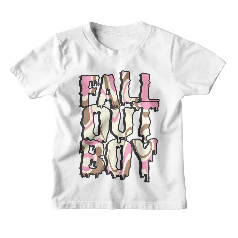 FALL OUT BOY-FOB NEAPOLITAN LOGO-WHITE YOUTH S/S TSHIRT