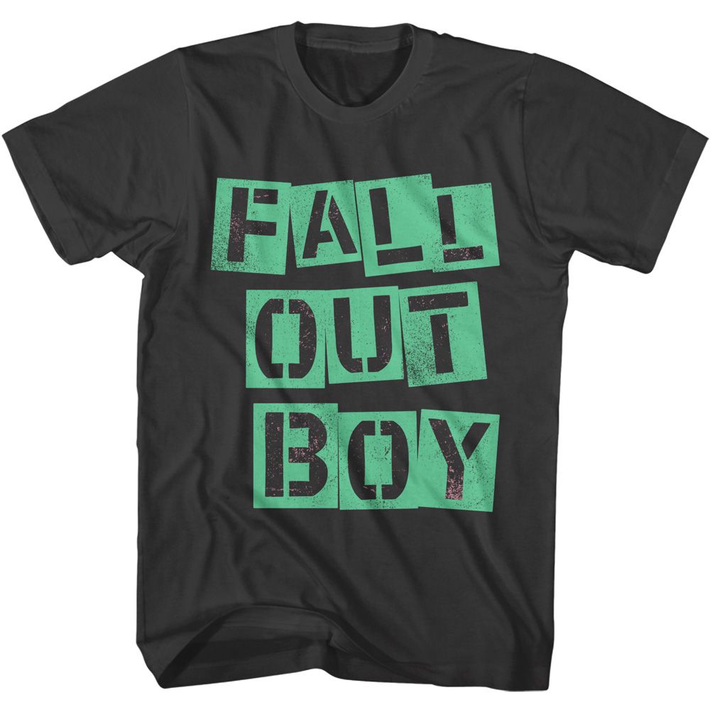 FALL OUT BOY-FALL OUT BOY FOB CUTOUT LOGO-SMOKE ADULT S/S TSHIRT
