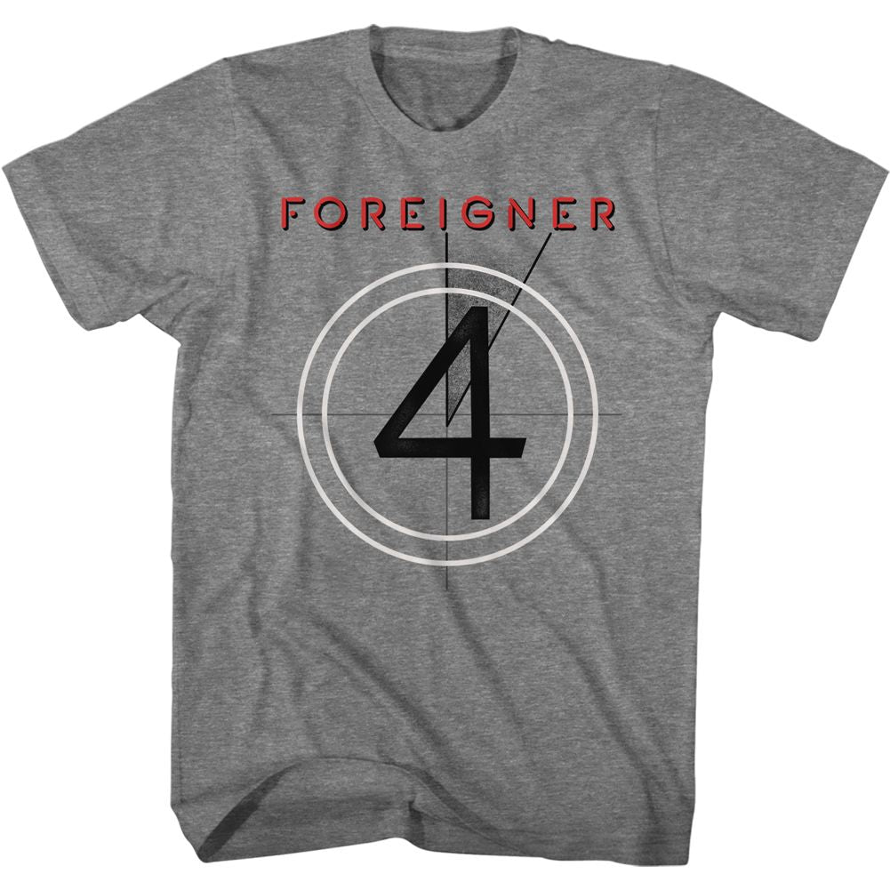 FOREIGNER-FOUR-GRAPHITE HEATHER ADULT S/S TSHIRT