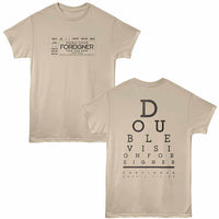 Thumbnail for Foreigner - Foreigner Eye Chart T-Shirt