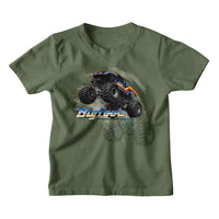 Thumbnail for BIGFOOT-BIGFOOT TRUCK JUMP-MILITARY GREEN YOUTH S/S TSHIRT