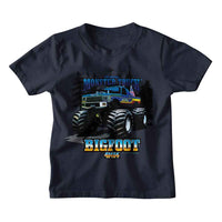 Thumbnail for BIGFOOT-BIGFOOT TRUCK AND TREES-NAVY TODDLER S/S TSHIRT
