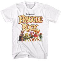 Thumbnail for FRAGGLE ROCK-FRAGGLE ROCK FRAGGLES AND LOGO-WHITE ADULT S/S TSHIRT
