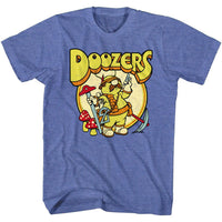 Thumbnail for FRAGGLE ROCK-DOOZERS RETRO CIRCLE-ROYAL HEATHER ADULT S/S TSHIRT