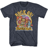 Thumbnail for FRAGGLE ROCK-ROCK ON-NAVY HEATHER ADULT S/S TSHIRT
