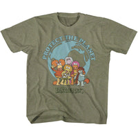 Thumbnail for FRAGGLE ROCK-SAVE THE PLANET-VINTAGE MILITARY GREEN TODDLER S/S TSHIRT