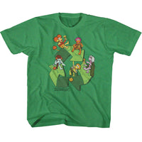 Thumbnail for FRAGGLE ROCK-RECYCLE SYMBOL-VINTAGE GREEN TODDLER S/S TSHIRT