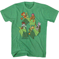 Thumbnail for FRAGGLE ROCK-RECYCLE SYMBOL-KELLY HEATHER ADULT S/S TSHIRT