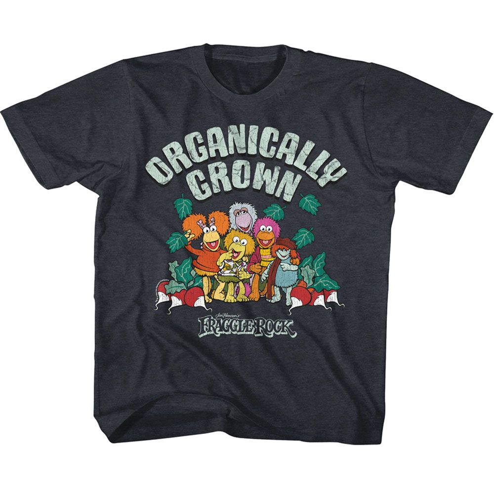 FRAGGLE ROCK-ORGANICALLY GROWN-VINTAGE NAVY TODDLER S/S TSHIRT