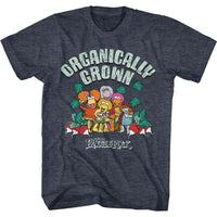 Thumbnail for FRAGGLE ROCK-ORGANICALLY GROWN-NAVY HEATHER ADULT S/S TSHIRT