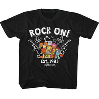 Thumbnail for FRAGGLE ROCK-GUITARS AND STARS-BLACK YOUTH S/S TSHIRT