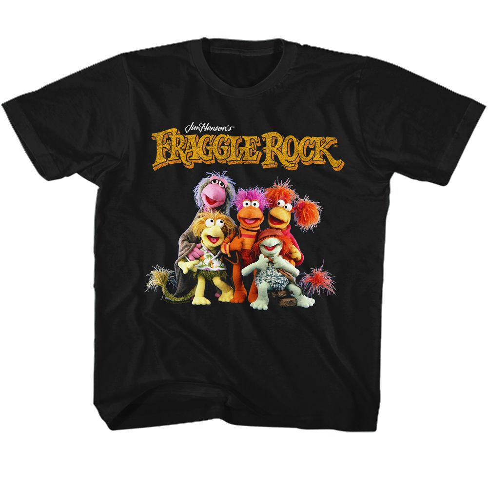 FRAGGLE ROCK-GROUP SHOT-BLACK TODDLER S/S TSHIRT